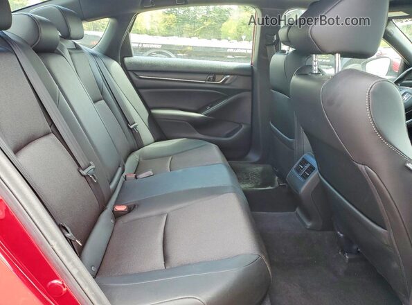 1HGCV2F37KA002936 2019 HONDA ACCORD Красный Вид задних сидений