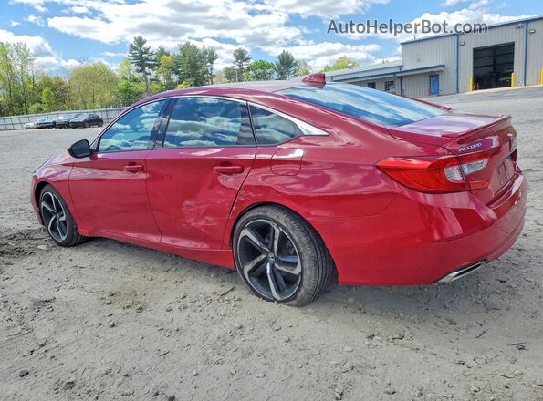 1HGCV2F37KA002936 2019 HONDA ACCORD Красный Задняя левая четверть