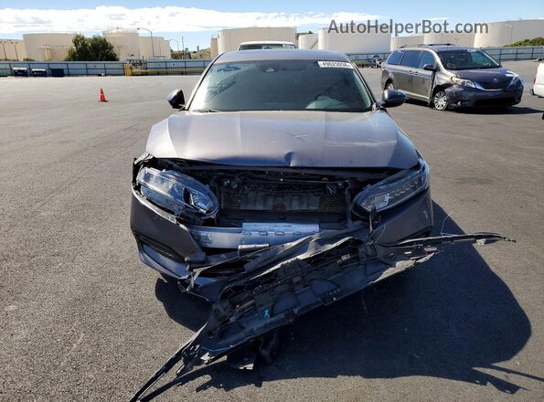 1HGCV2F37KA015234 2019 HONDA ACCORD Серый Вид спереди