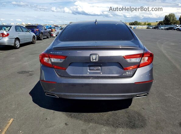 1HGCV2F37KA015234 2019 HONDA ACCORD Серый Вид сзади