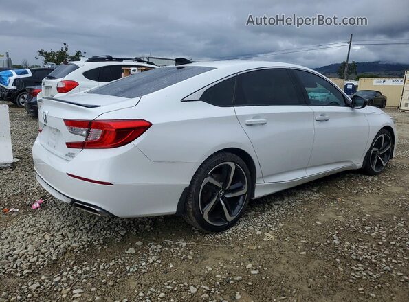 1HGCV2F37MA003653 2021 HONDA ACCORD White Задня права чверть