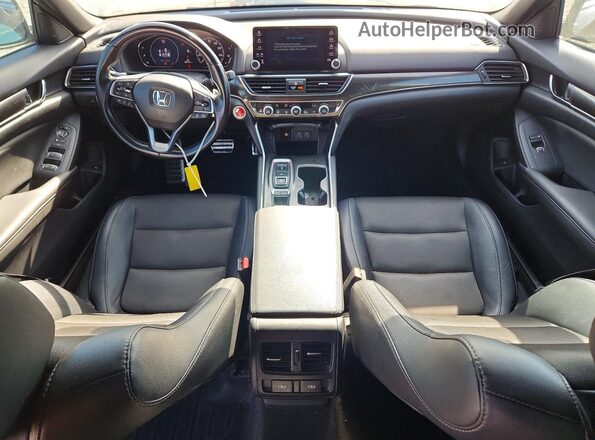 1HGCV2F37MA003653 2021 HONDA ACCORD White Вид панелі приладів