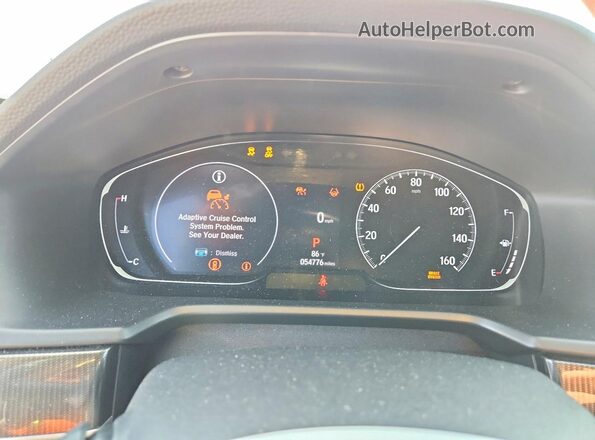 1HGCV2F37MA003653 2021 HONDA ACCORD White Вид щитка приладів