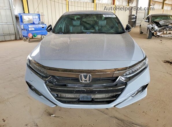 1HGCV2F37MA029668 2021 HONDA ACCORD Blue Widok z przodu