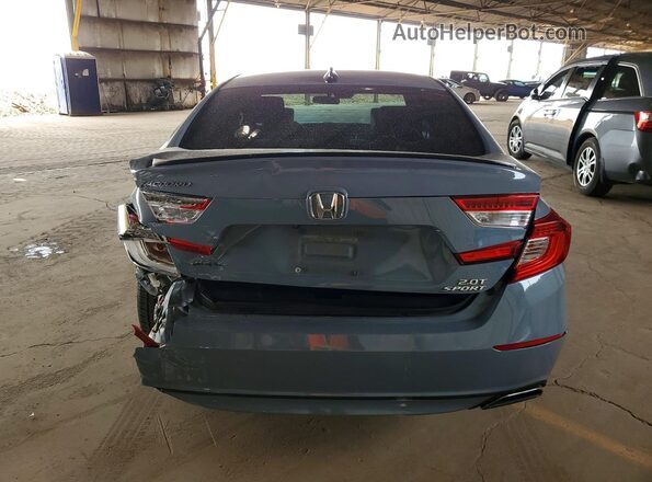 1HGCV2F37MA029668 2021 HONDA ACCORD Blue Widok z tyłu