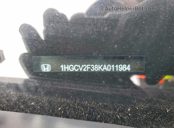 1HGCV2F38KA011984 2019 HONDA ACCORD Blue Widok komory silnika