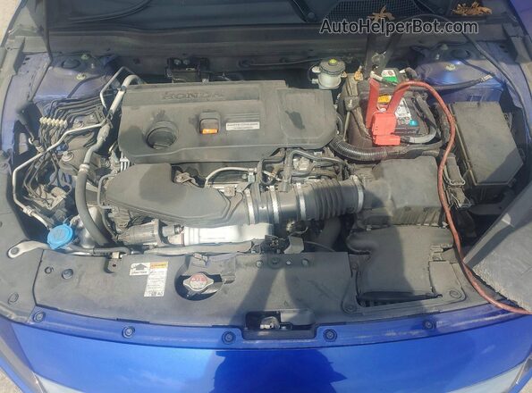 1HGCV2F38KA011984 2019 HONDA ACCORD Blue Widok wnętrza z tyłu