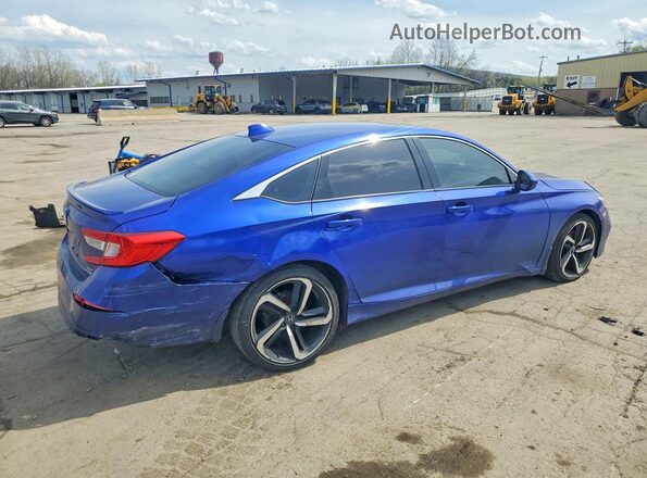 1HGCV2F38KA011984 2019 HONDA ACCORD Blue Tył prawy