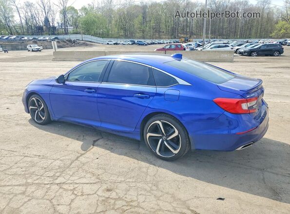 1HGCV2F38KA011984 2019 HONDA ACCORD Blue Tył lewy