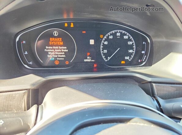 1HGCV2F38KA011984 2019 HONDA ACCORD Blue Widok zestawu wskaźników