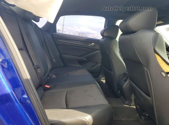 1HGCV2F38KA011984 2019 HONDA ACCORD Blue Widok tylnych siedzeń