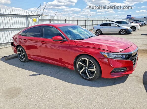 1HGCV2F39LA000509 2020 HONDA ACCORD Red Передня права чверть