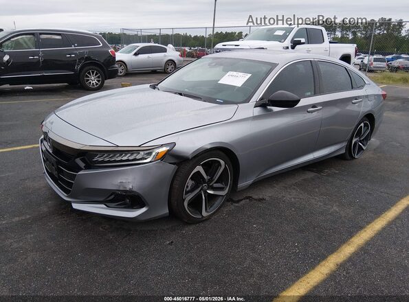 1HGCV2F39NA011383 2022 HONDA ACCORD Серебряный Передняя левая четверть