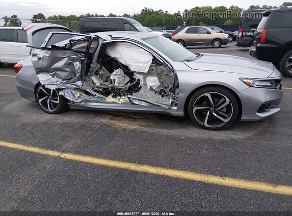 1HGCV2F39NA011383 2022 HONDA ACCORD Серебряный Вид спереди