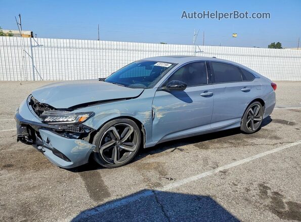 1HGCV2F39NA015787 2022 HONDA ACCORD Gray Vista tres cuartos delantera izquierda