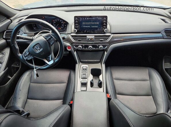 1HGCV2F3XMA003520 2021 HONDA ACCORD Gray Dashboard view