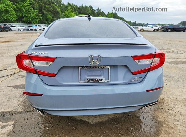 1HGCV2F3XMA003520 2021 HONDA ACCORD Gray Rear view