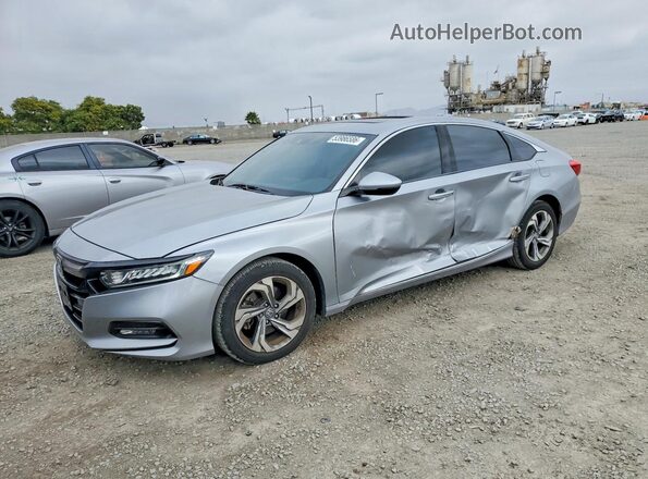 1HGCV2F50KA014802 2019 HONDA ACCORD Silver Front left