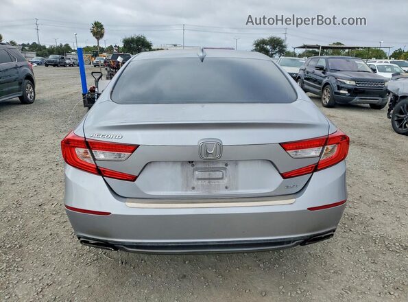 1HGCV2F50KA014802 2019 HONDA ACCORD Silver Rear view