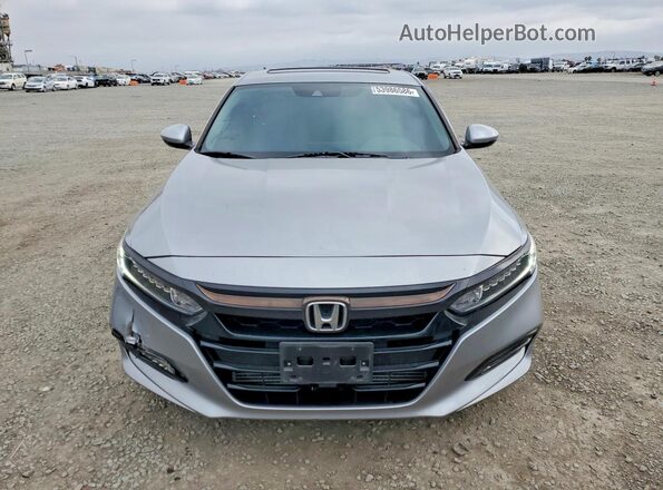 1HGCV2F50KA014802 2019 HONDA ACCORD Silver Front view