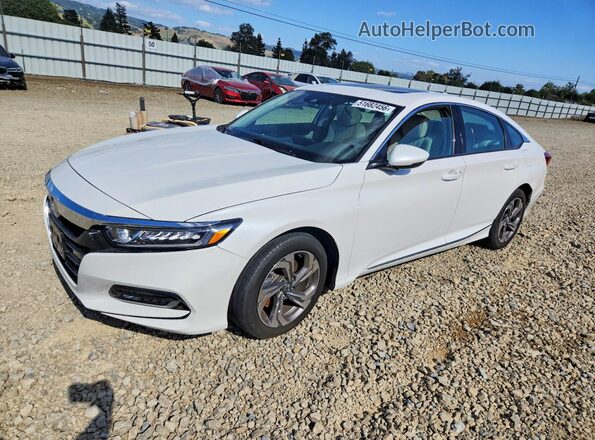 1HGCV2F51JA011311 2018 HONDA ACCORD White Przód lewy