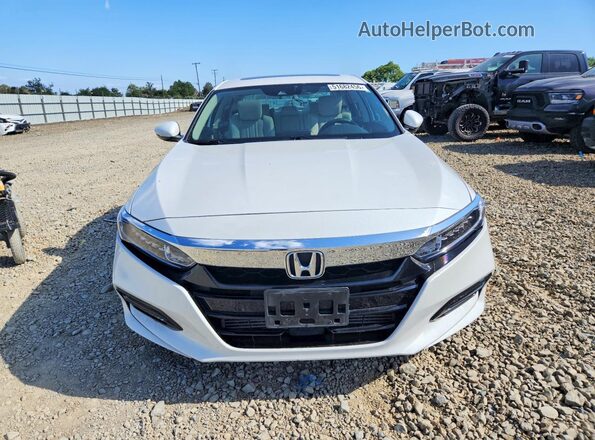 1HGCV2F51JA011311 2018 HONDA ACCORD White Widok z przodu