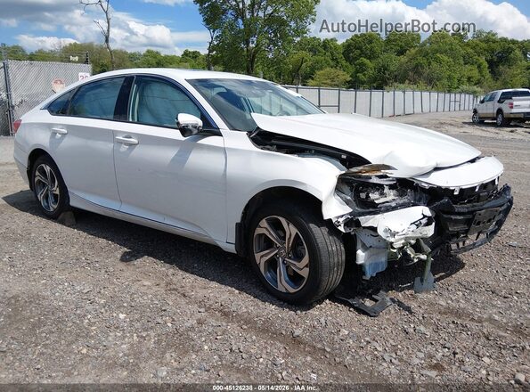 1HGCV2F51KA031771 2019 HONDA ACCORD White Przód prawy