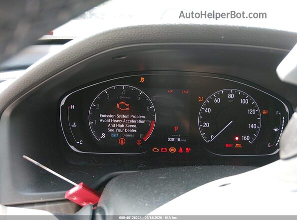 1HGCV2F51KA031771 2019 HONDA ACCORD White Widok tylnych siedzeń