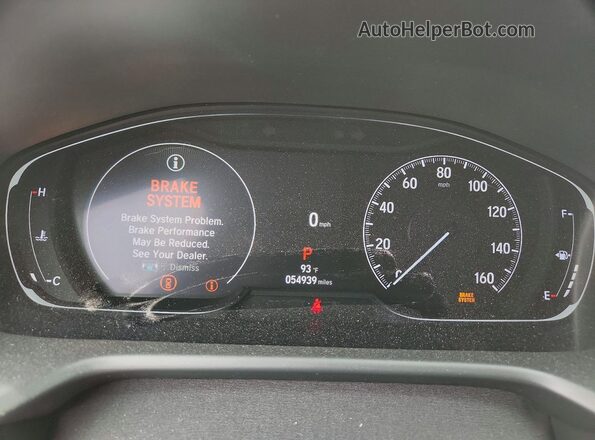 1HGCV2F90MA015907 2021 HONDA ACCORD Red Widok zestawu wskaźników