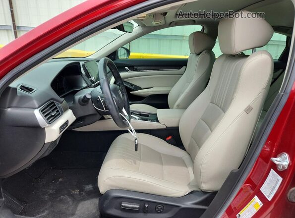 1HGCV2F90MA015907 2021 HONDA ACCORD Red Widok wnętrza z przodu