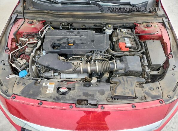 1HGCV2F90MA015907 2021 HONDA ACCORD Red Widok wnętrza z tyłu