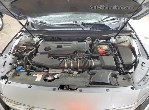 1HGCV2F91KA017887 2019 HONDA ACCORD Серебряный Вид задней части салона