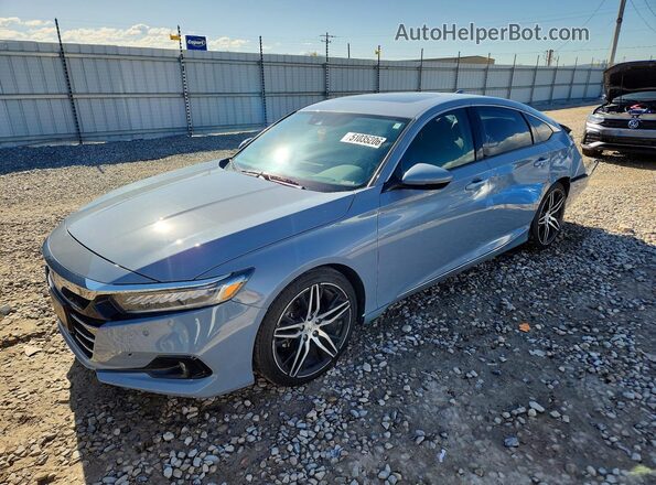 1HGCV2F91MA005631 2021 HONDA ACCORD Gray Przód lewy