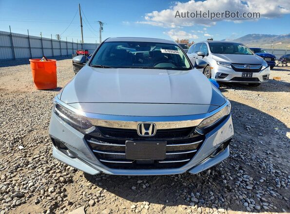1HGCV2F91MA005631 2021 HONDA ACCORD Gray Widok z przodu
