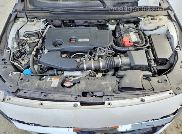 1HGCV2F92KA036089 2019 HONDA ACCORD White Вид задньої частини салону