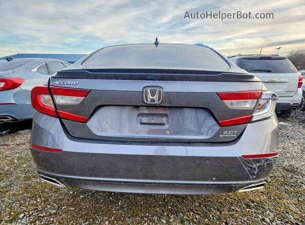 1HGCV2F92NA005560 2022 HONDA ACCORD Gray Rear view
