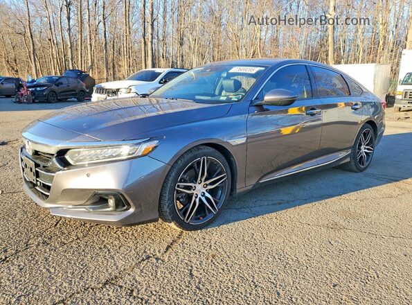 1HGCV2F92NA005560 2022 HONDA ACCORD Gray Front left