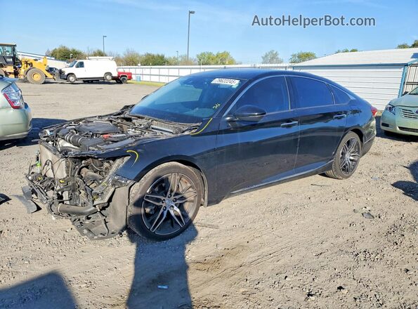 1HGCV2F93NA006877 2022 HONDA ACCORD Серый Передняя левая четверть