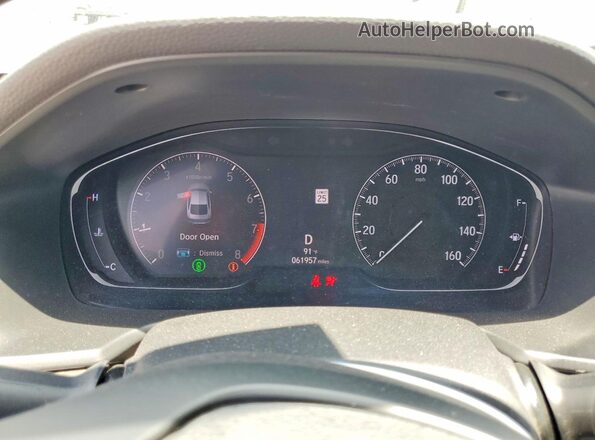 1HGCV2F94KA024896 2019 HONDA ACCORD Silver Вид щитка приладів
