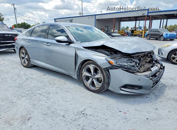 1HGCV2F94KA024896 2019 HONDA ACCORD Silver Передня права чверть