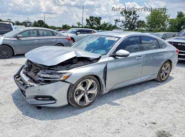 1HGCV2F94KA024896 2019 HONDA ACCORD Silver Передня ліва чверть