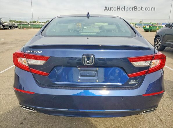1HGCV2F94LA003421 2020 HONDA ACCORD Blue Widok z tyłu