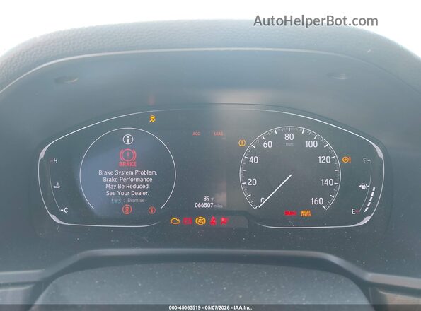 1HGCV2F96KA006416 2019 HONDA ACCORD Silver Widok tylnych siedzeń