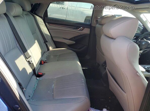 1HGCV2F96KA012927 2019 HONDA ACCORD Синий Вид задних сидений