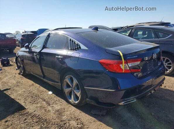 1HGCV2F96KA012927 2019 HONDA ACCORD Синий Задняя левая четверть