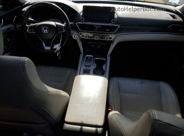 1HGCV2F96KA012927 2019 HONDA ACCORD Синий Вид панели приборов