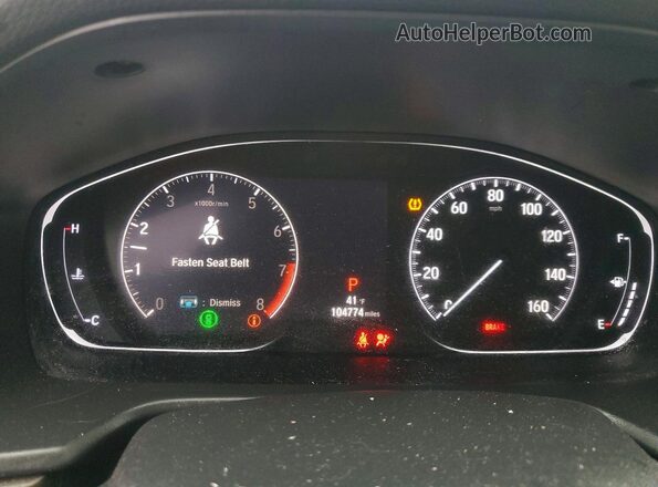 1HGCV2F97LA008936 2020 HONDA ACCORD Черный Вид щитка приборов