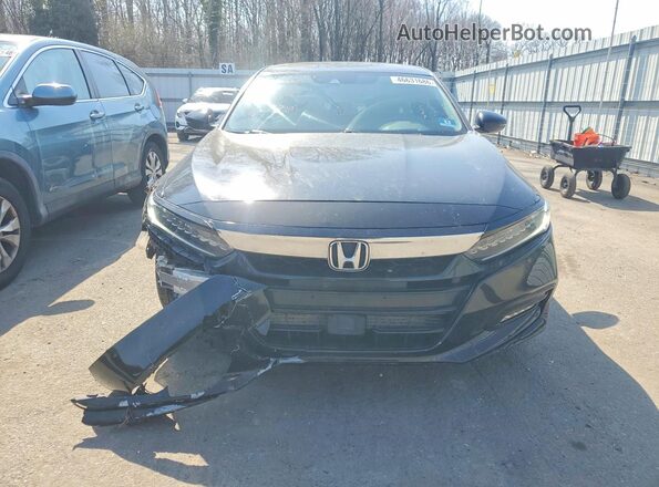 1HGCV2F99JA024567 2018 HONDA ACCORD Black Widok z przodu