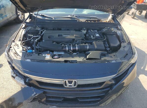 1HGCV2F99JA024567 2018 HONDA ACCORD Black Widok wnętrza z tyłu