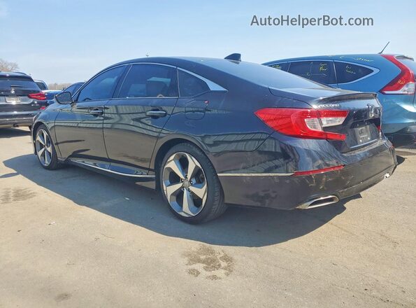 1HGCV2F99JA024567 2018 HONDA ACCORD Black Tył lewy